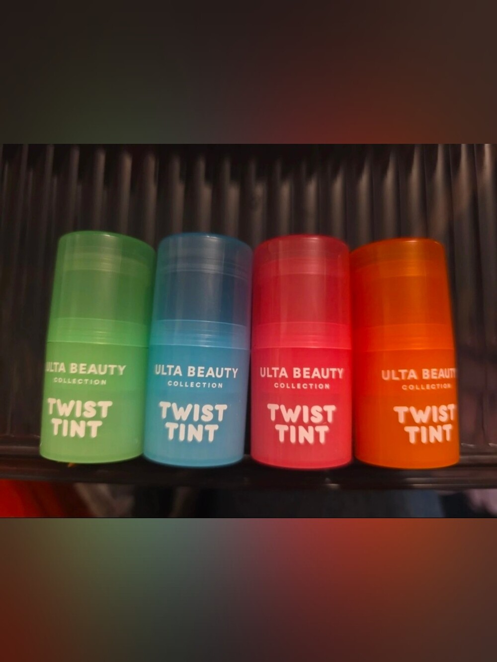 Ulta Beauty Twist Tint Lip Balms — Green, Blue, Pink & Orange Set